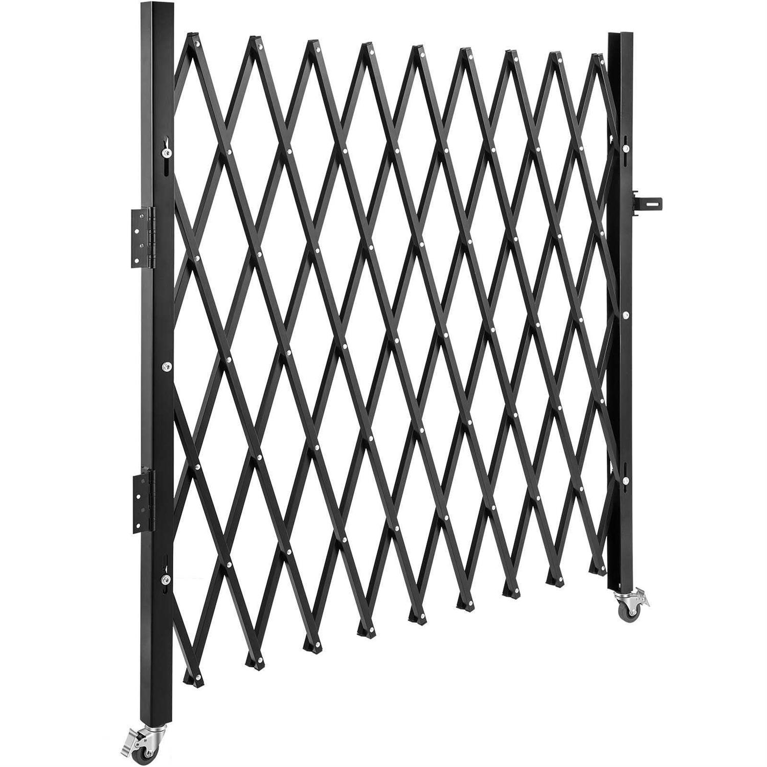VEVOR Single Folding Security Gate H x Folding Door Gate Steel Accordion Security Gate Flexible Expanding Security Gate - Image 5