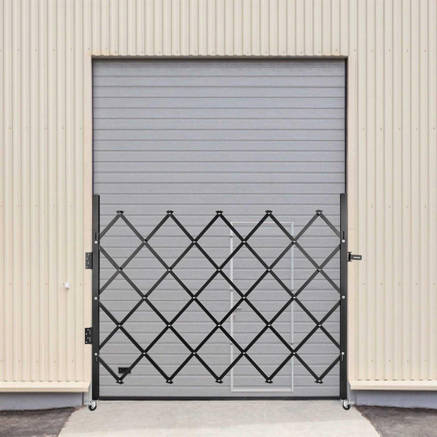VEVOR Single Folding Security Gate H x Folding Door Gate Steel Accordion Security Gate Flexible Expanding Security Gate - Image 5
