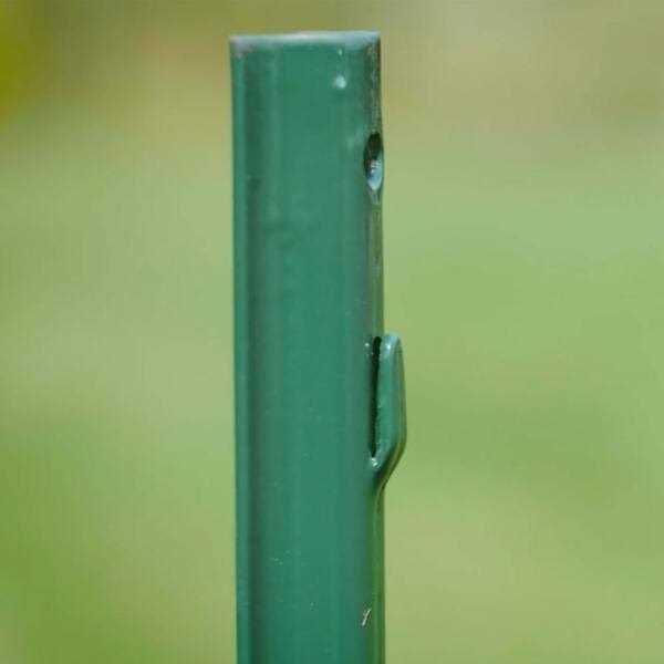 Everbilt 2-1/4 in. x 2-1/2 in. x 4 ft. Green Steel Fence U Post - Image 4