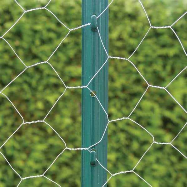 Everbilt 2-1/4 in. x 2-1/2 in. x 4 ft. Green Steel Fence U Post - Image 5