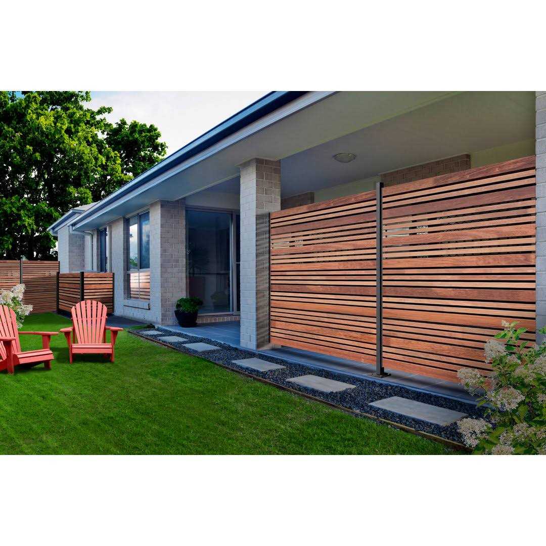 OUTDECO 1/2 in. x 1 in. Black Polymer Slat Fence Spacers - Image 5