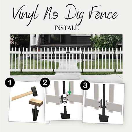 Yardlink Black Steel Multi-Style Fence Post and Stake - Image 3