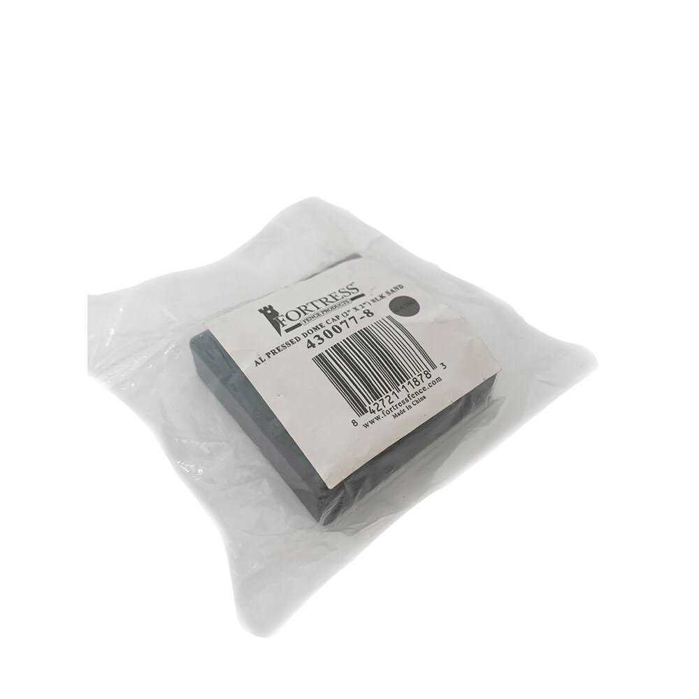Fortress Athens Black Polymer Pressed Dome Fence Post Cap for 2x2 in. Nominal Post - Image 3