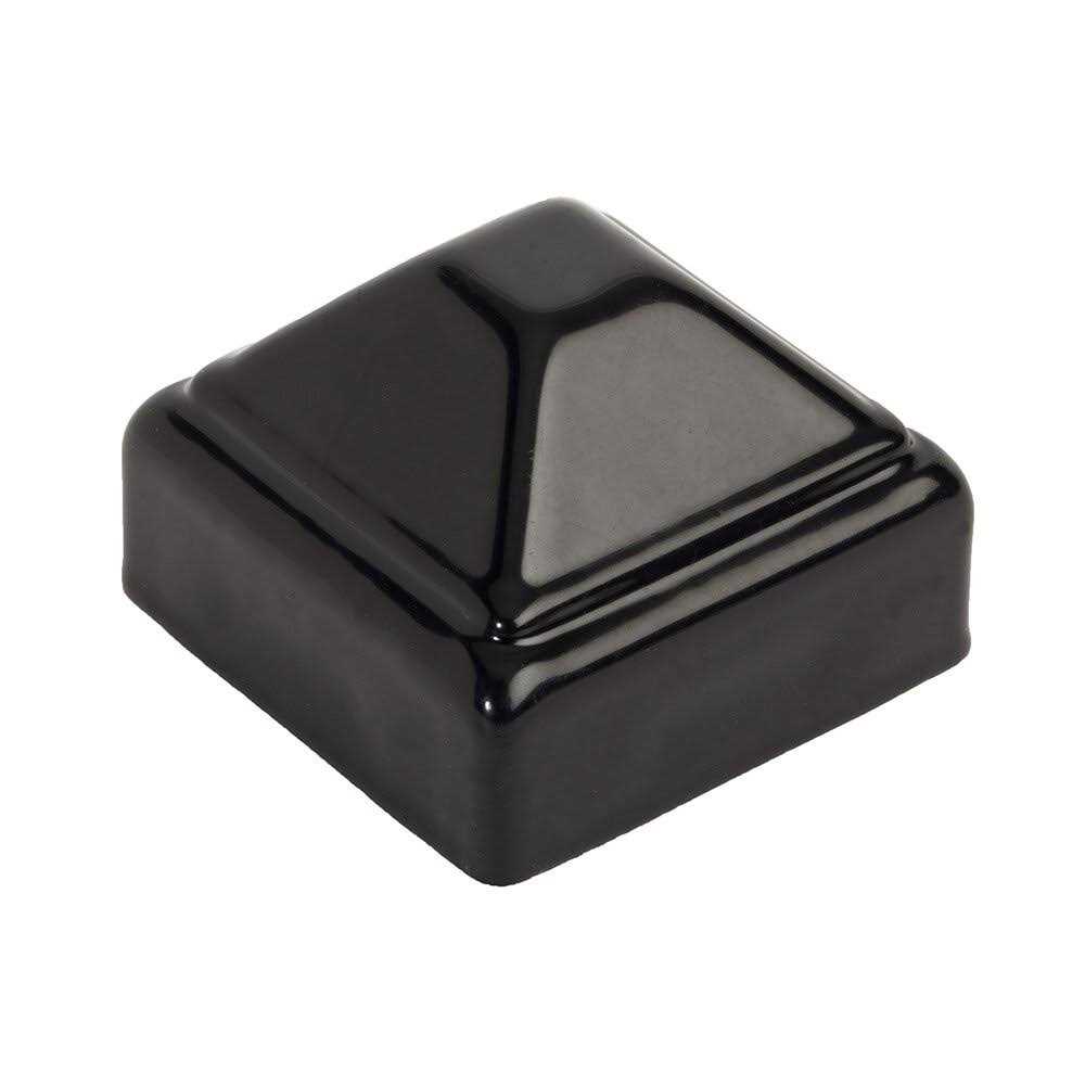 Fortress Athens Black Polymer Pressed Dome Fence Post Cap for 2x2 in. Nominal Post - Image 5