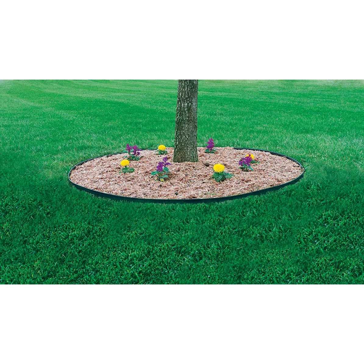 EasyFlex 60' No-Dig Black Plastic Landscape Edging Roll - Image 4