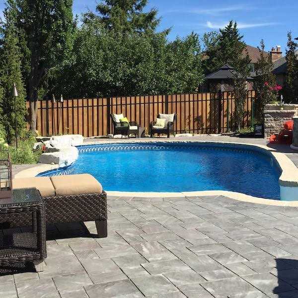 Slipfence H x 3-in W Black Powder Coated Aluminum Privacy Fence Post - Image 5