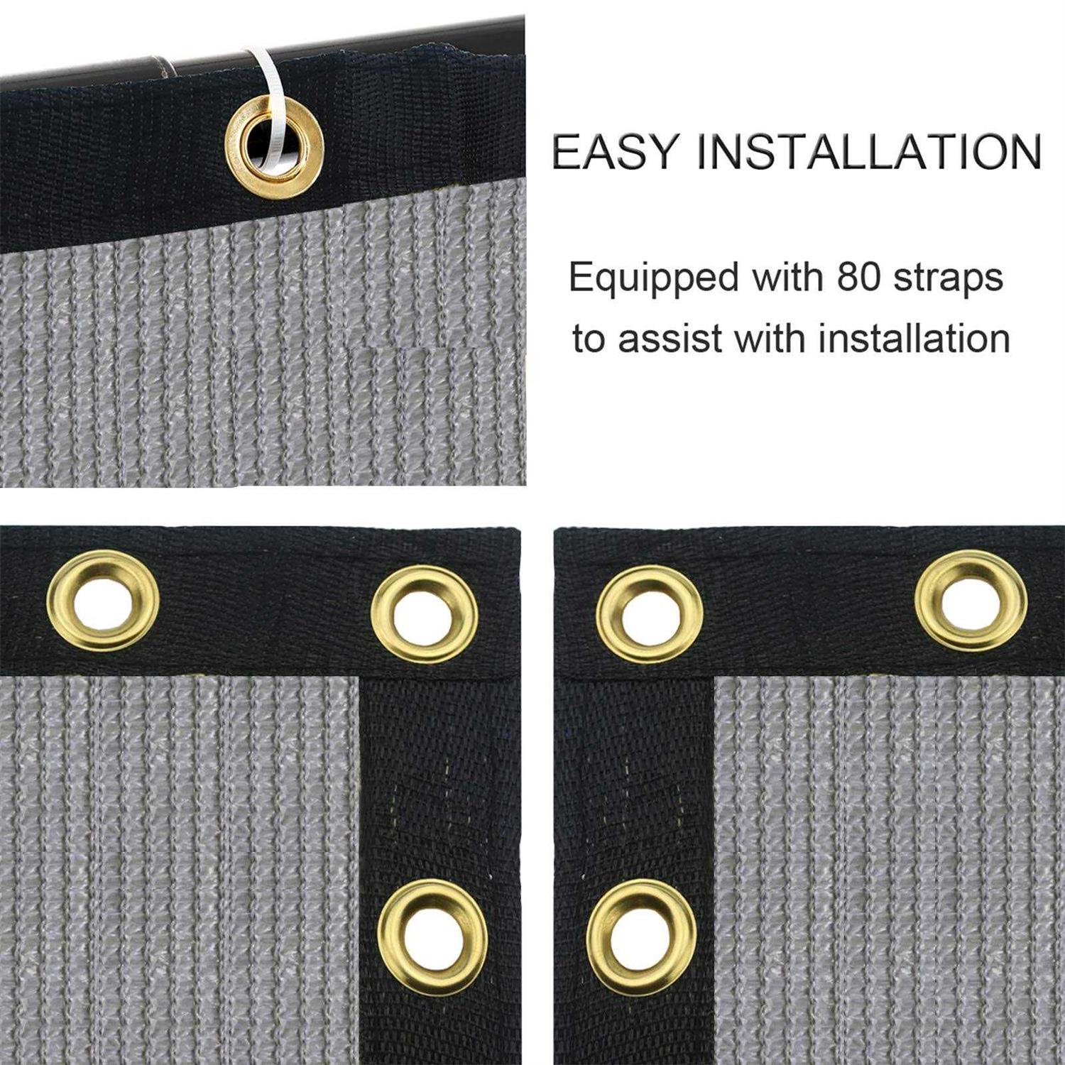 Sunnyglade 6 feet x 50 feet Privacy Screen Fence Heavy Duty Fencing Mesh Shade Net Cover for Wall Garden Yard Backyard - Image 3