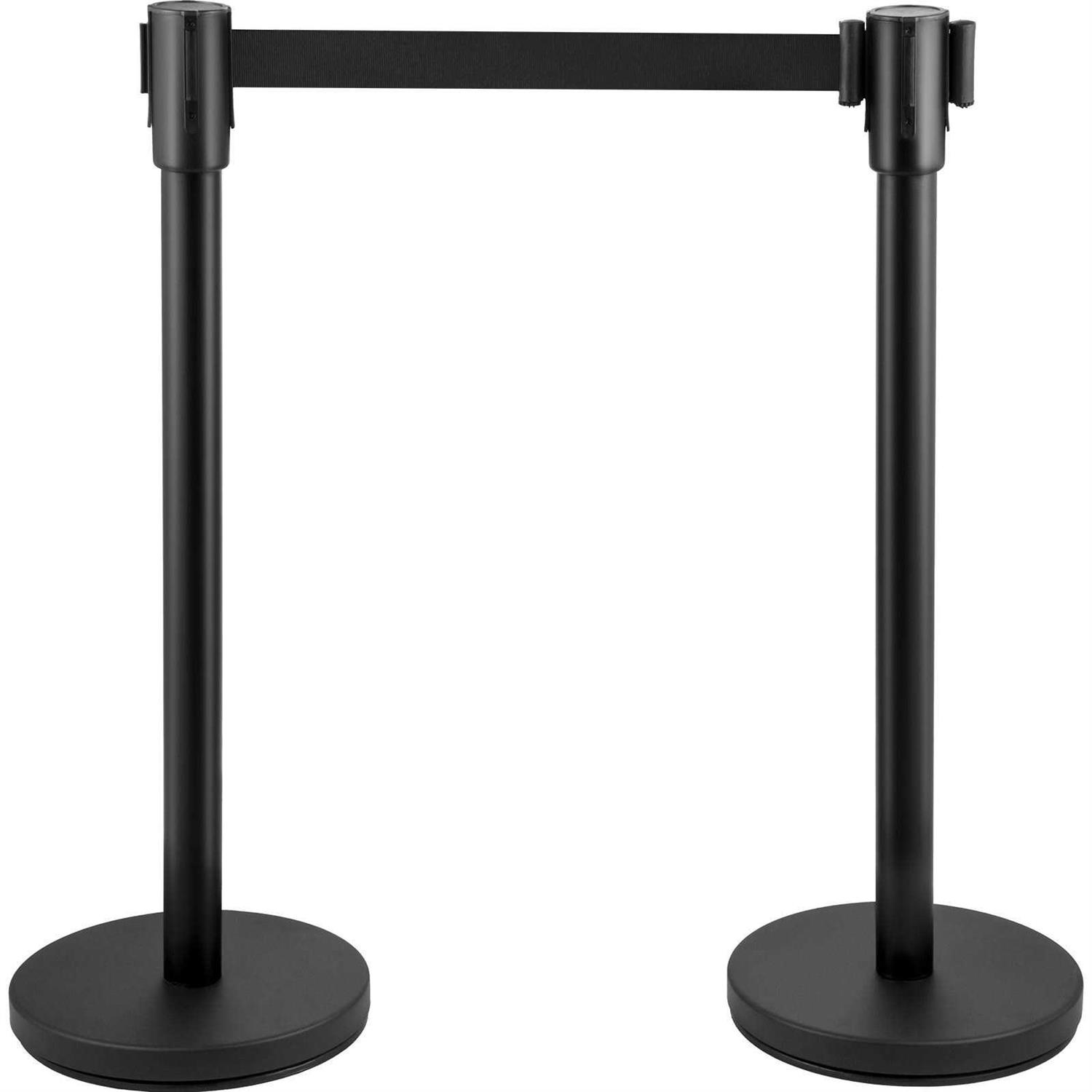 VEVOR Crowd Control Stanchion Set, Stanchion Set with 6.6 ft/2 m - Image 3
