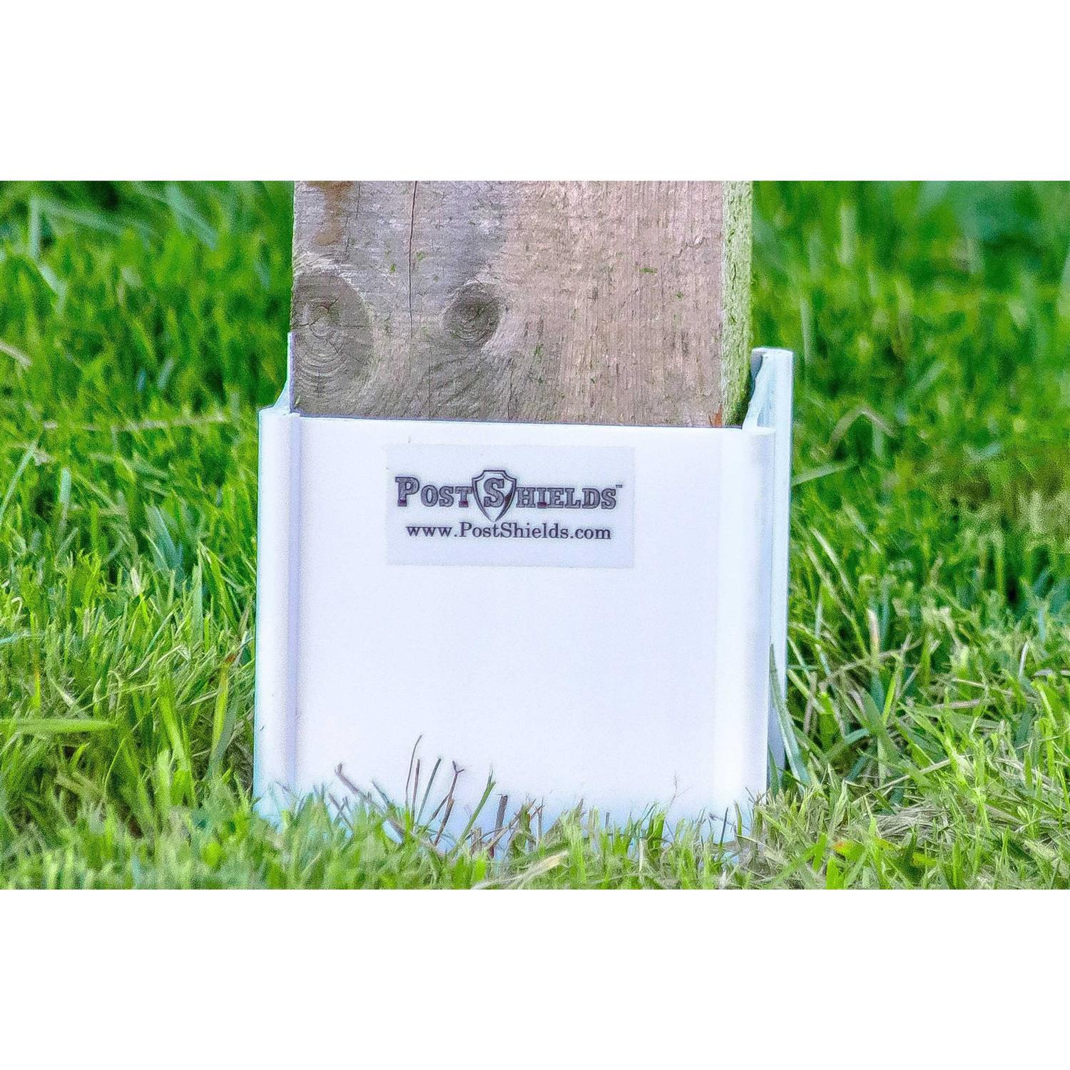 Post Shields 6 in. H x 4 in. W x 4 in. L Plastic Fence Post Protection - Image 4