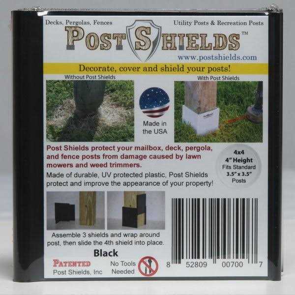 Post Shields 6 in. H x 4 in. W x 4 in. L Plastic Fence Post Protection - Image 5