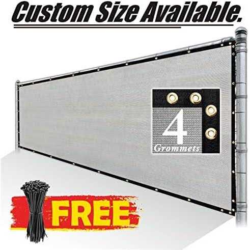Royal Shade 6 X 50 Fence Privacy Screen Cover Windscreen With Heavy Duty Brass Grommets -Cable Zip Ties Include -Make Cust - Image 3