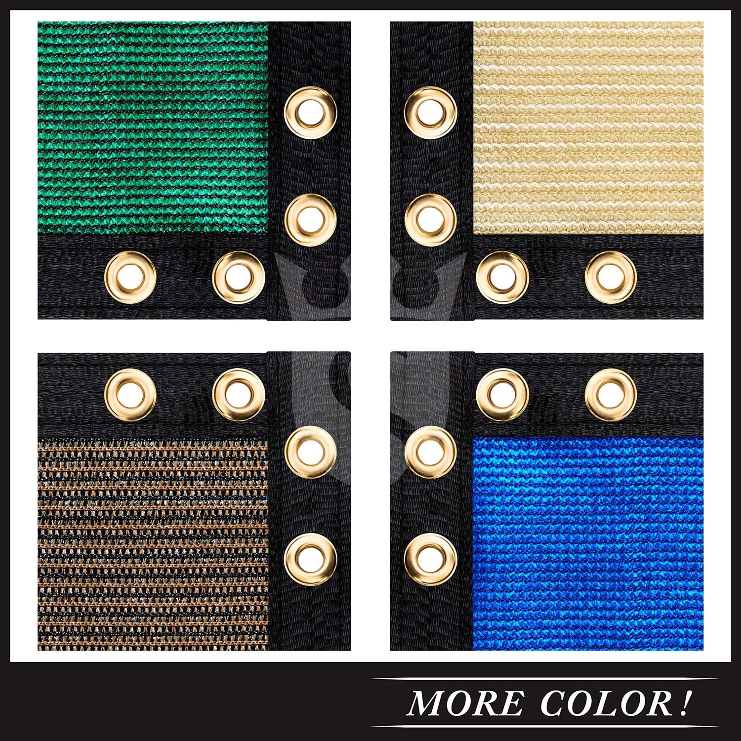 Royal Shade 6 X 50 Fence Privacy Screen Cover Windscreen With Heavy Duty Brass Grommets -Cable Zip Ties Include -Make Cust - Image 4