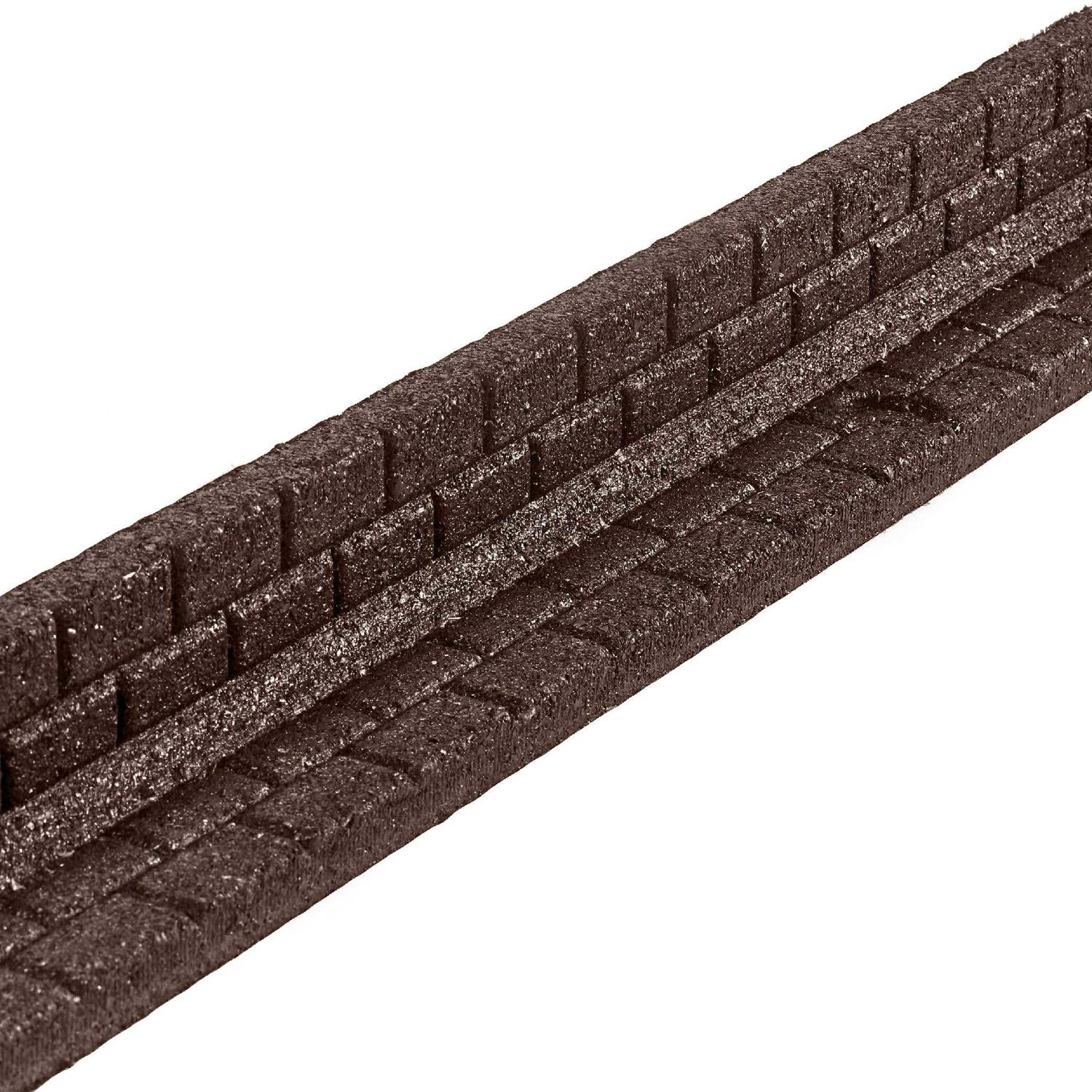 Rubberific Brickface Rubber Landscape Edging Brown - Image 5