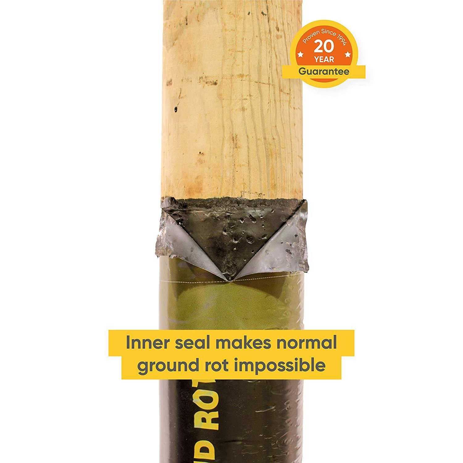 POSTSAVER Rot Protection Sleeve for or Posts Protect Wood Posts from Ground-Line Rot - Image 3