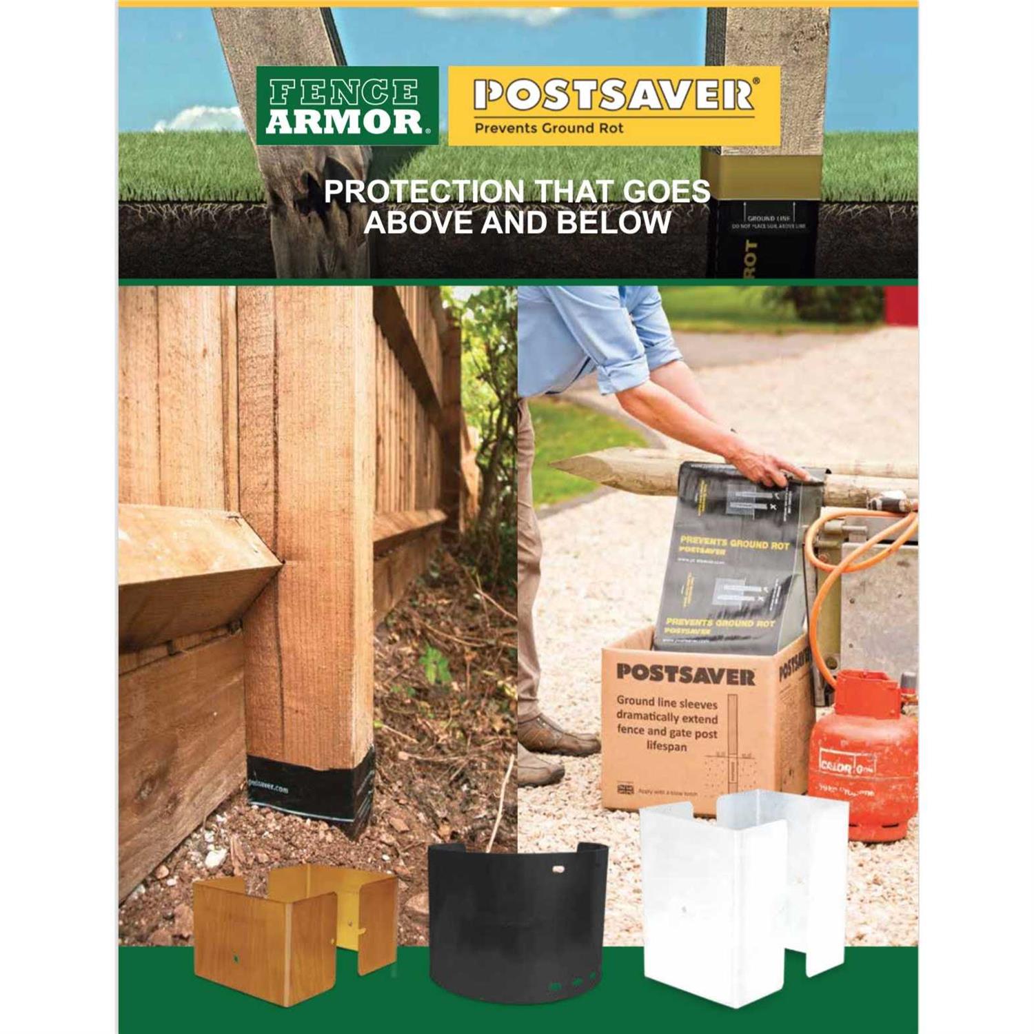POSTSAVER Rot Protection Sleeve for or Posts Protect Wood Posts from Ground-Line Rot - Image 5