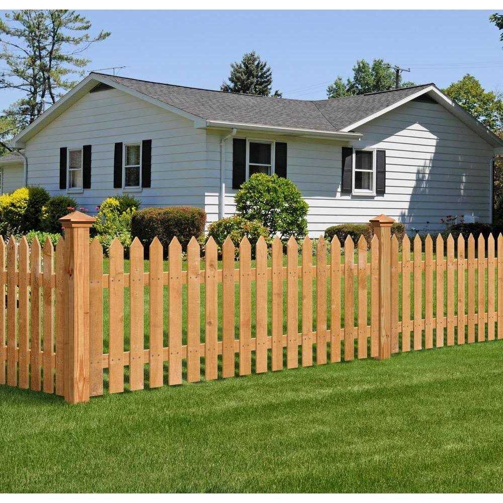 Outdoor Essentials 1/2 in. x 3-1/2 in. x 40-1/4 in. Western Red Cedar Pointed Top Fence Picket - Image 5