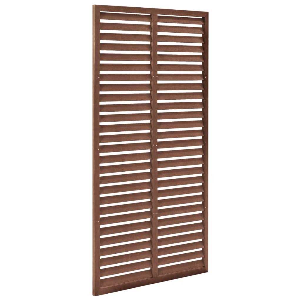 vidaXL Louver Fence WPC 70.9x70.9 - Image 4