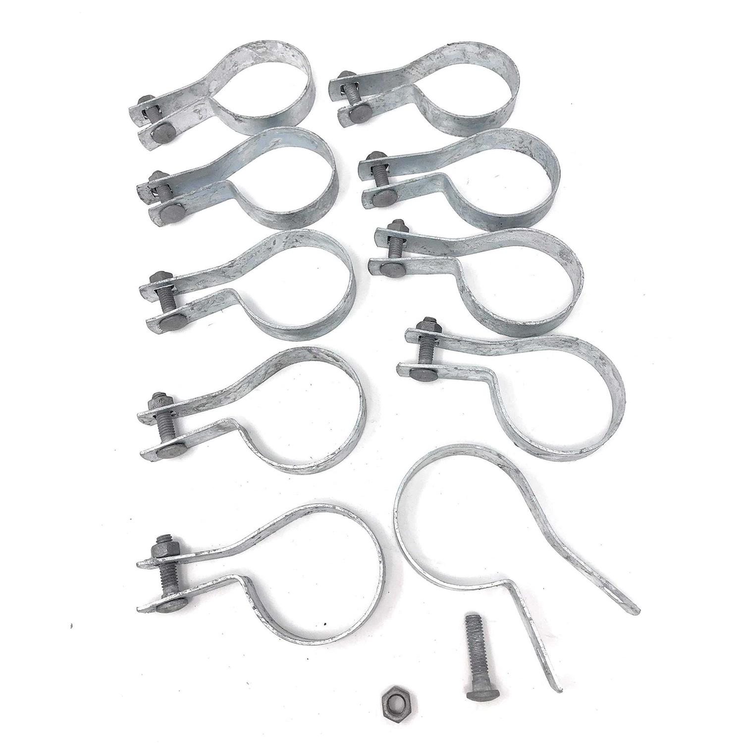 FENCESMART4U Tension Bands with Bolts & Nuts for Chain Link Fence - Image 4