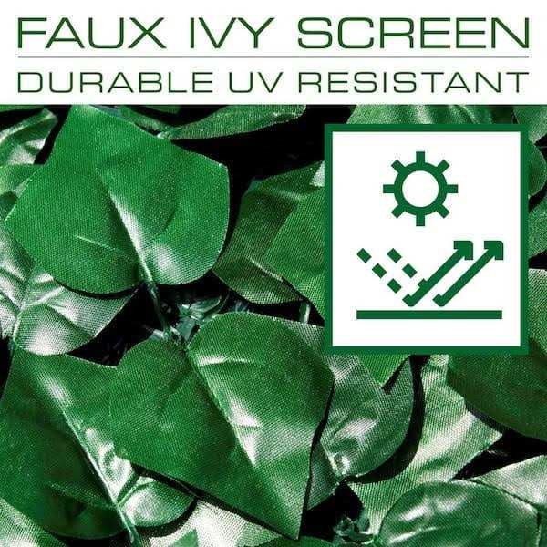 ColourTree Faux Ivy Leaf Vines Indoor/Outdoor Privacy Fencing Roll - Image 5