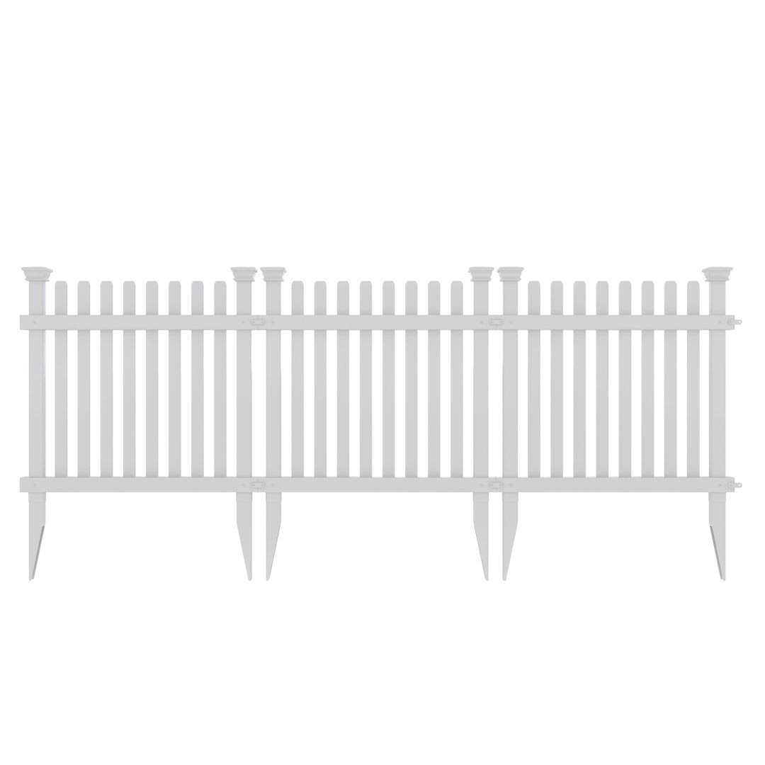 2 ft. H x 2 ft. W Roger Rabbit Vinyl Fence Kit Zippity Outdoor Products - Image 3
