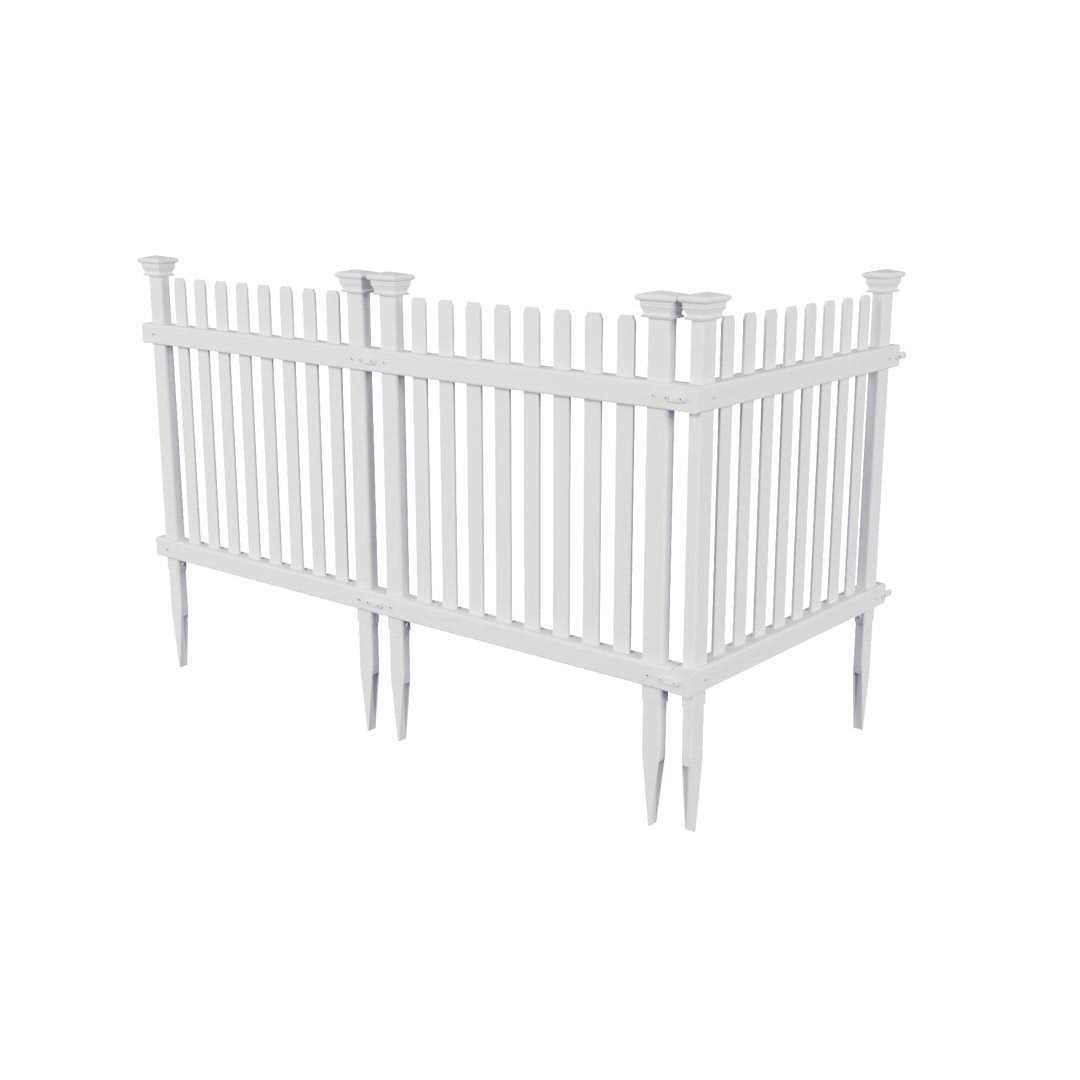 2 ft. H x 2 ft. W Roger Rabbit Vinyl Fence Kit Zippity Outdoor Products - Image 4