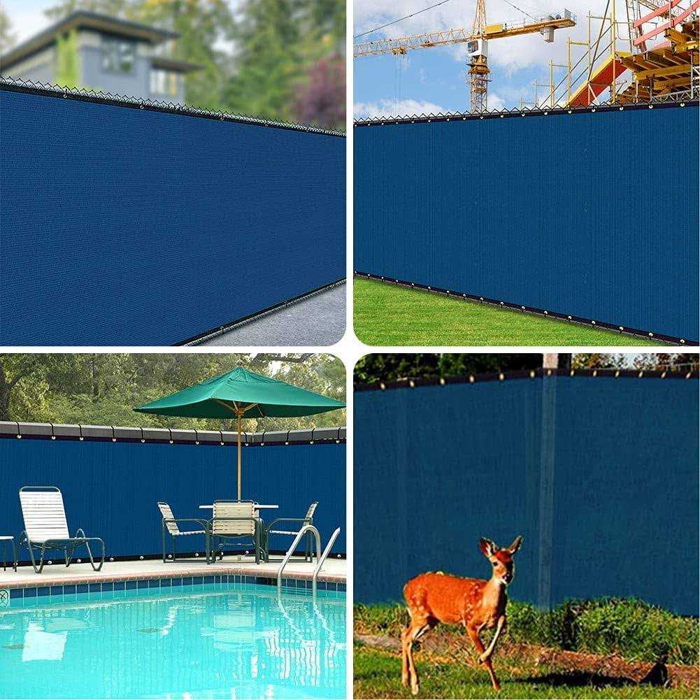 i COVER icover Privacy Screen Fence, garden Windscreen Mesh Shade Sail Net Barrier, Reinforced Bindings and Brass grommets cable - Image 3