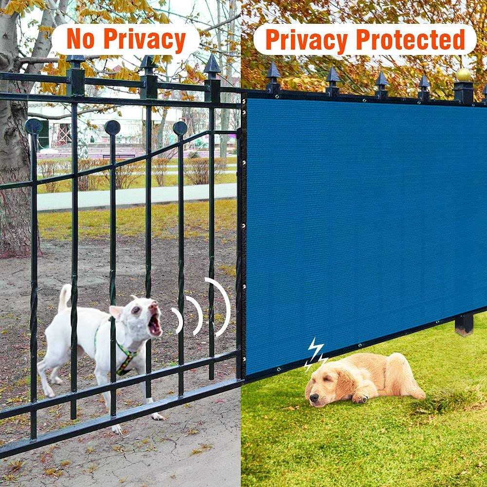 i COVER icover Privacy Screen Fence, garden Windscreen Mesh Shade Sail Net Barrier, Reinforced Bindings and Brass grommets cable - Image 5