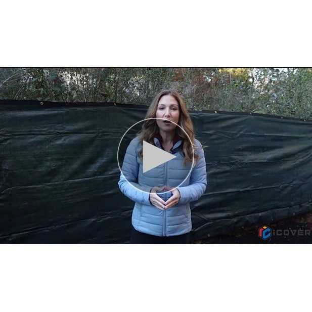 i COVER icover Privacy Screen Fence, garden Windscreen Mesh Shade Sail Net Barrier, Reinforced Bindings and Brass grommets cable - Image 3