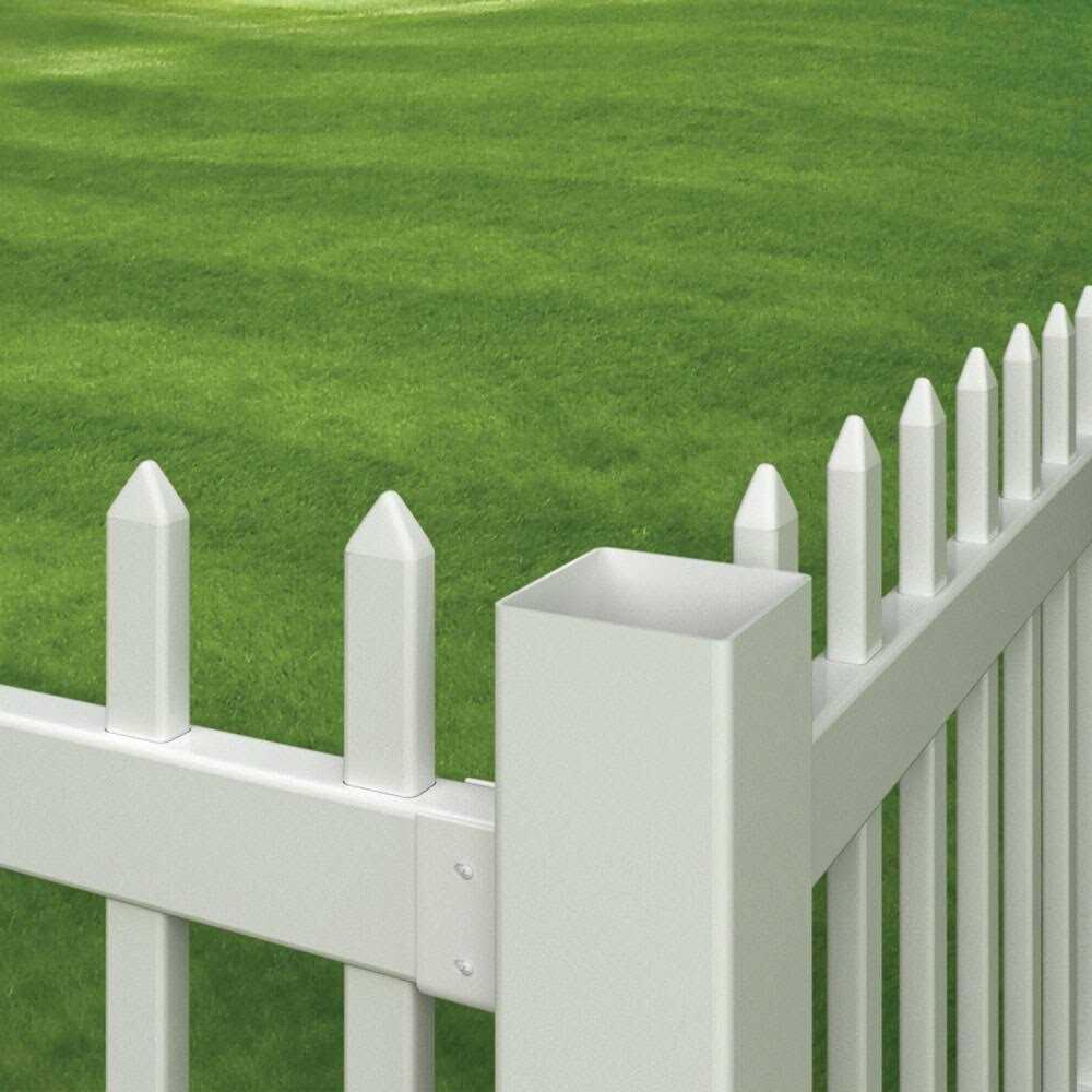 Outdoor Essentials 4 in. x 4 in. x 72 in. White Vinyl Fence Post - Image 4