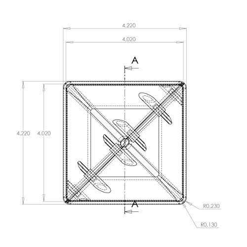 Outdoor Essentials 5 in. x 5 in. White Vinyl Gothic Fence Post Cap - Image 3