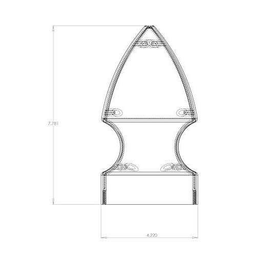 Outdoor Essentials 5 in. x 5 in. White Vinyl Gothic Fence Post Cap - Image 4