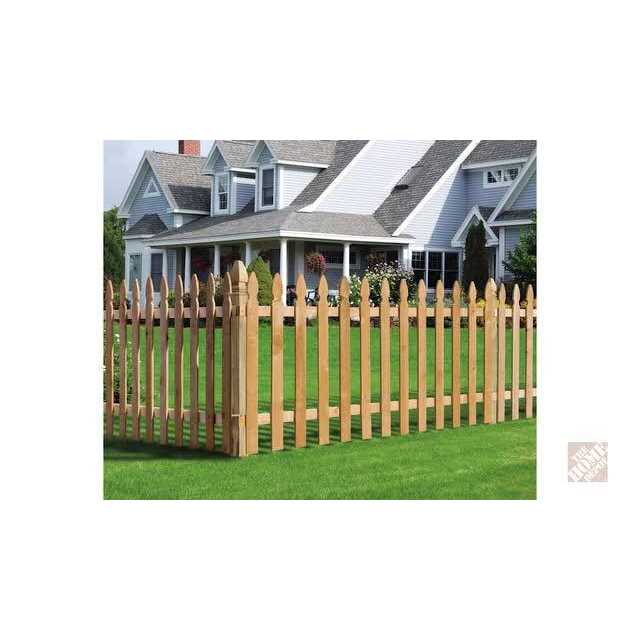 Outdoor Essentials 3-1/2 ft. Cedar French Gothic Fence Picket - Image 4