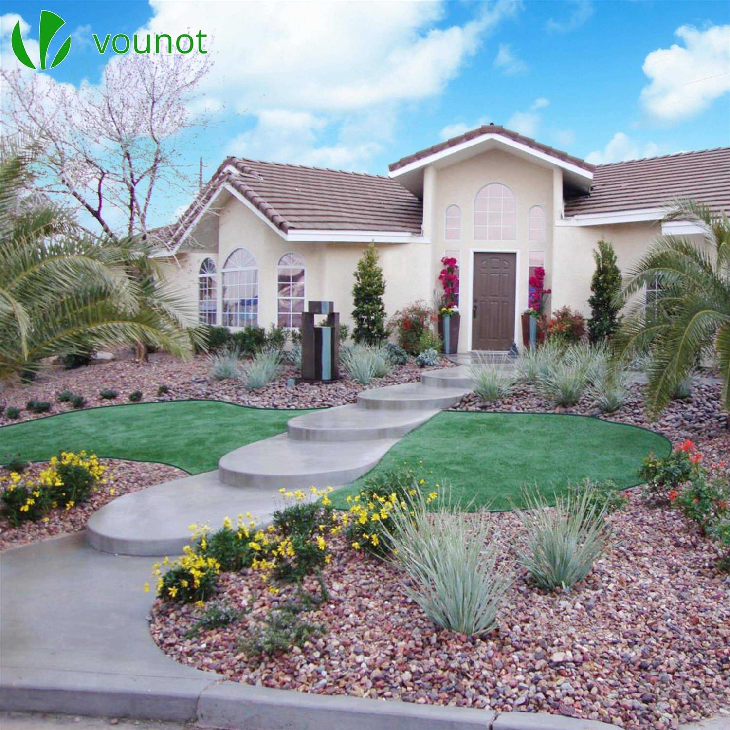 VOUNOT 20m Flexible Lawn Edging Plastic Garden Edging Border with 60 Strong Securing Pegs - Image 5