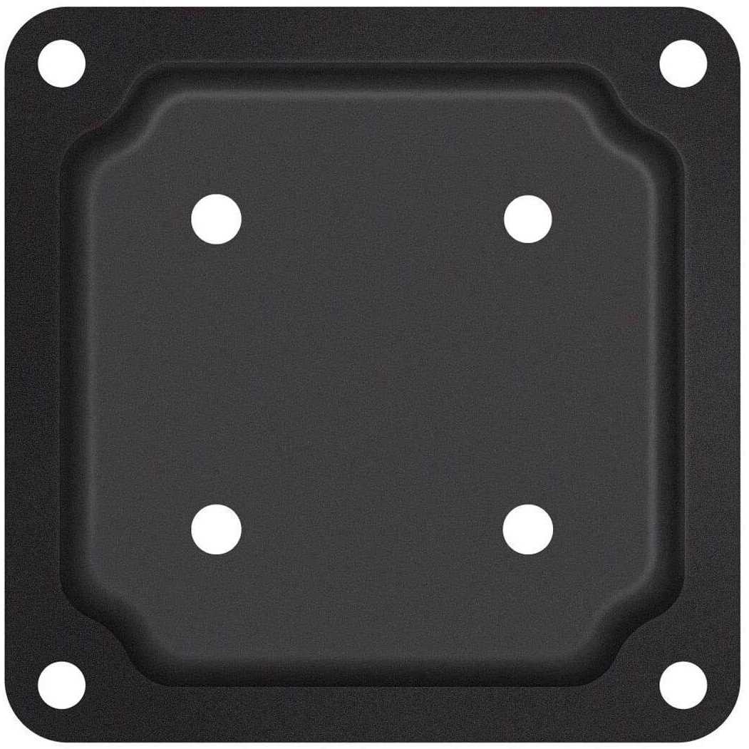 Nuvo Iron 4 in. x 4 in. Black Wood Post Connector Plate WPCP4B - Image 3