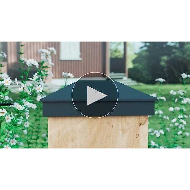 Eapele 4X4 Wood Fence Post Caps, PP Plastic Water-Proof UV-Proof, Keep Post from Cracking and Rotting - Image 3