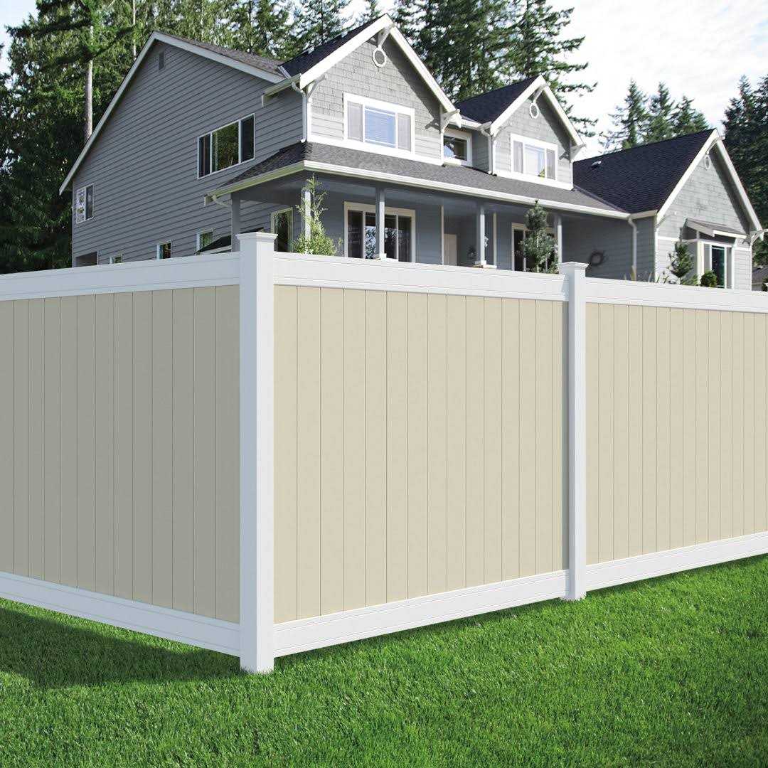 Outdoor Essentials Pro Series 5 in. x 5 in. x 8 ft. White Vinyl Woodbridge Routed Corner Fence Post - Image 3