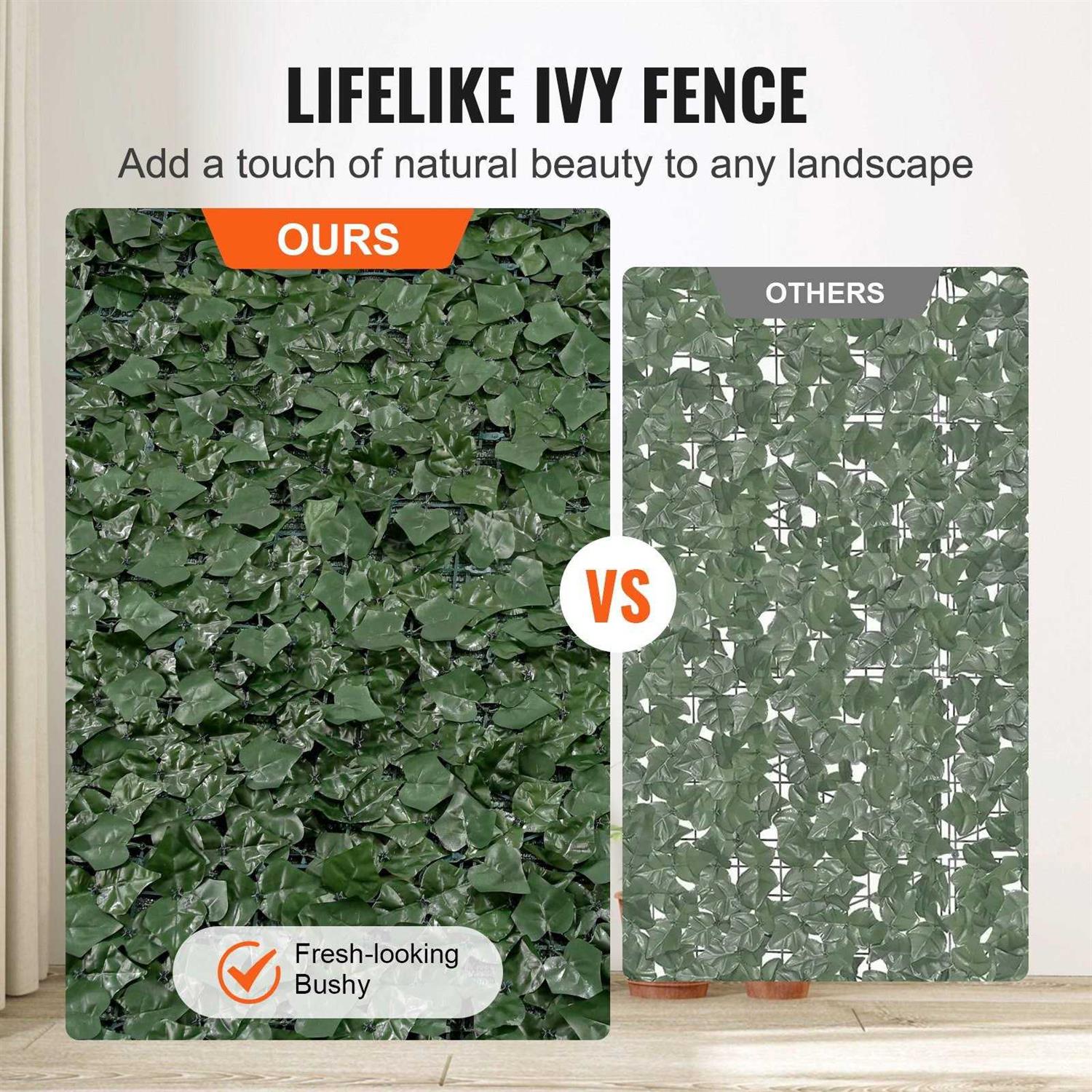 VEVOR Artificial Faux Ivy Leaf Privacy Fence Screen - Image 5
