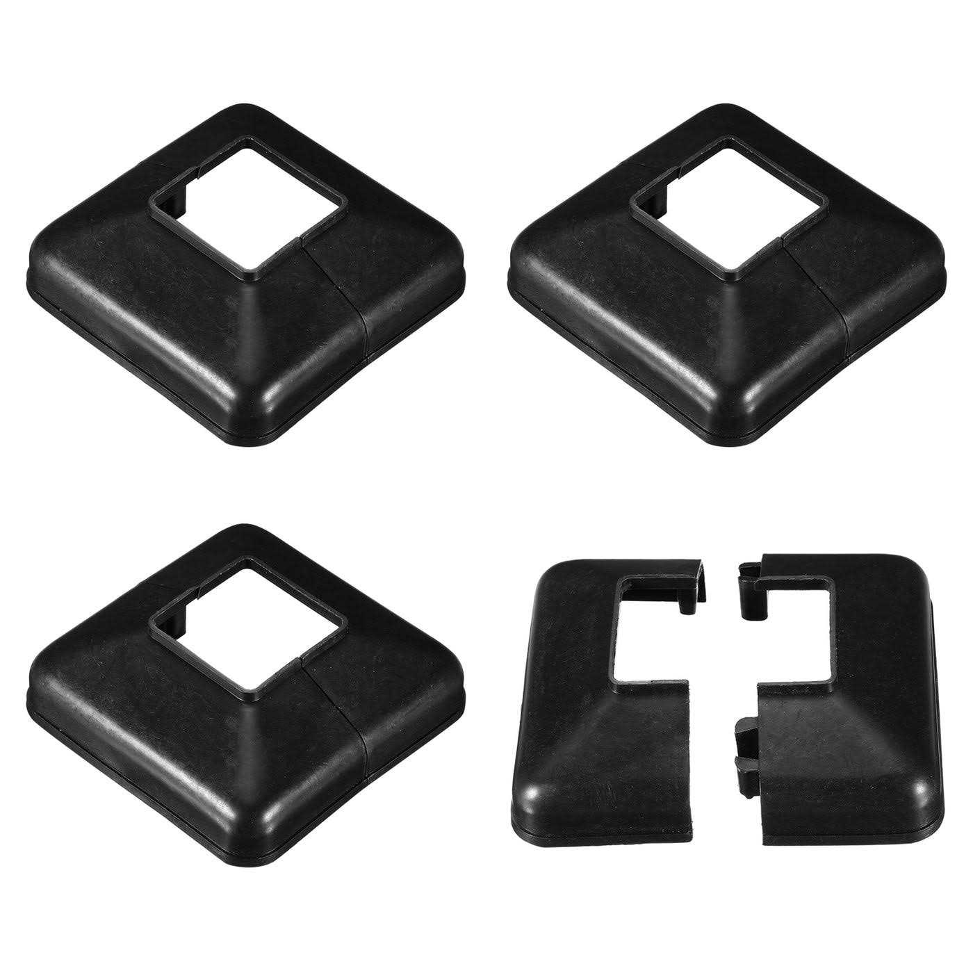 Unique Bargains Deck Post Base Cover 6Pcs Split Style Post Bracket Post Base - Image 5
