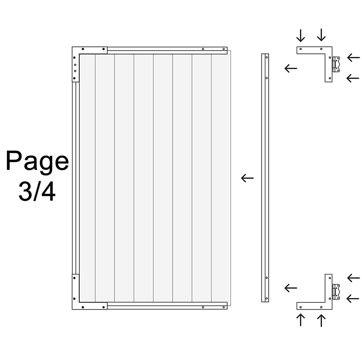 Nuvo Iron Frame Gate Pro Arched 8-Board PRO8 - Image 5