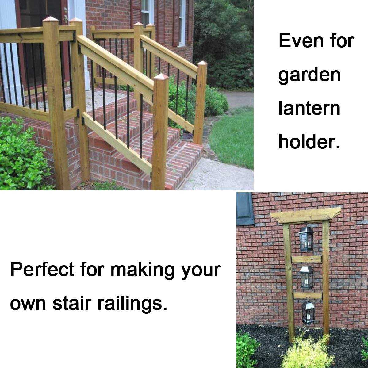 Eapele 20pcs Deck Railing Brackets Connectors with 120pcs Wood Screws - Image 3