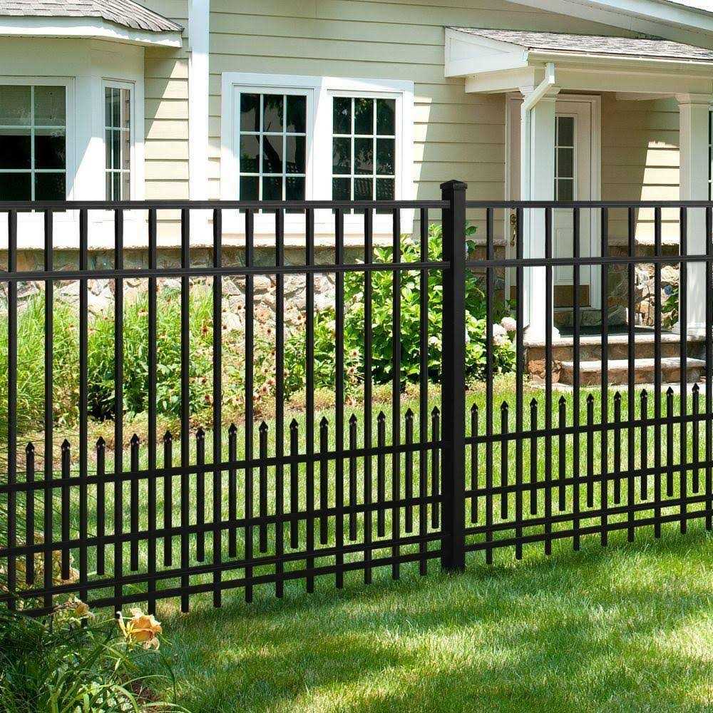 Mainstreet Aluminum Fence 3/4 in. x 6 ft. Black Aluminum Fence Puppy Guard Add-On Panel - Image 3
