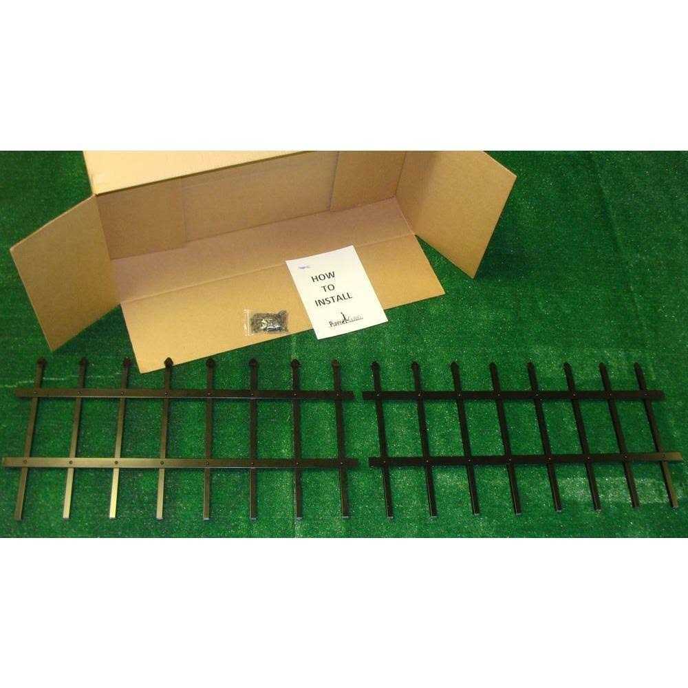 Mainstreet Aluminum Fence 3/4 in. x 6 ft. Black Aluminum Fence Puppy Guard Add-On Panel - Image 4