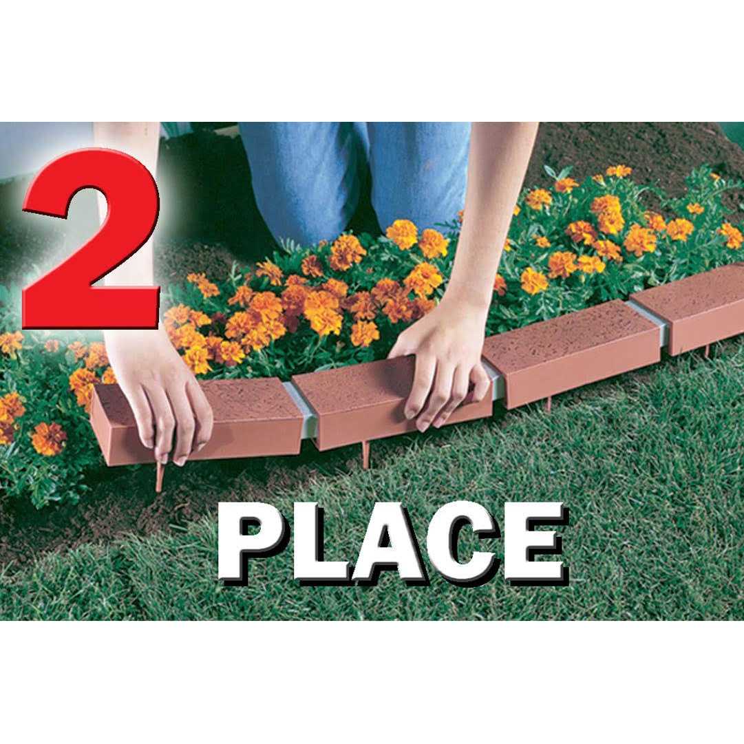 Argee RG825 Lets Edge It Decorative Plastic Brick Edging - Image 3