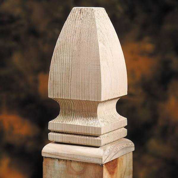 ProWood 4 in. x 4 in. Flat Finial Base - Image 4