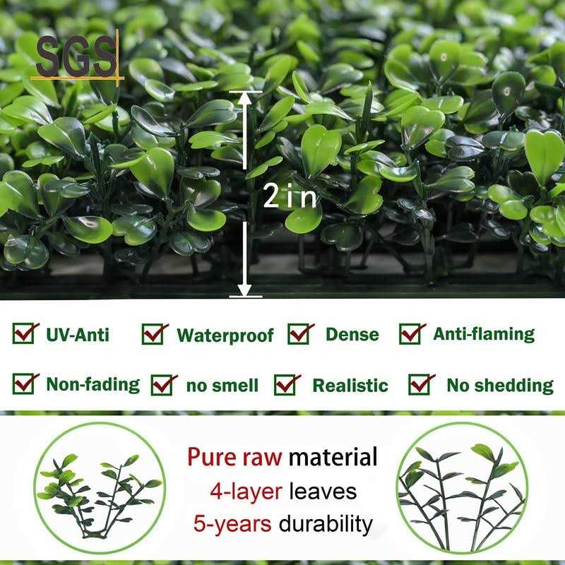 Bybeton Artificial Ivy Privacy Fence Screen 40 X UV-Anti Fake Leaves Vines Grass Wall For Patio Balcony Privacy - Image 5