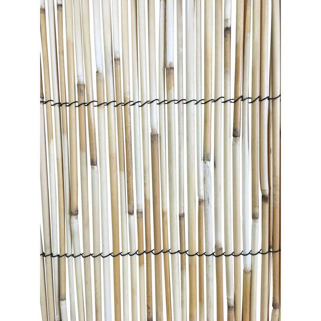 Master Garden Products 2 ft. H x 14 ft. L Reed Wood Fence Woven with Black Nylon Coated Wire - Image 4