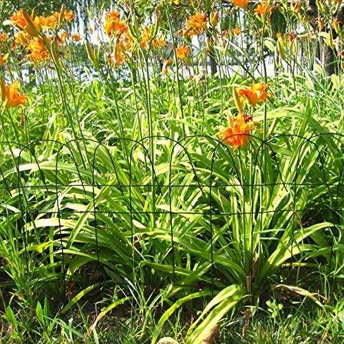 MTB Supply Store MTB Black Garden Border Edging Folding Fence Roll 14 Inches by 20 Feet Scroll Top Rolled Yard Fencing - Image 5