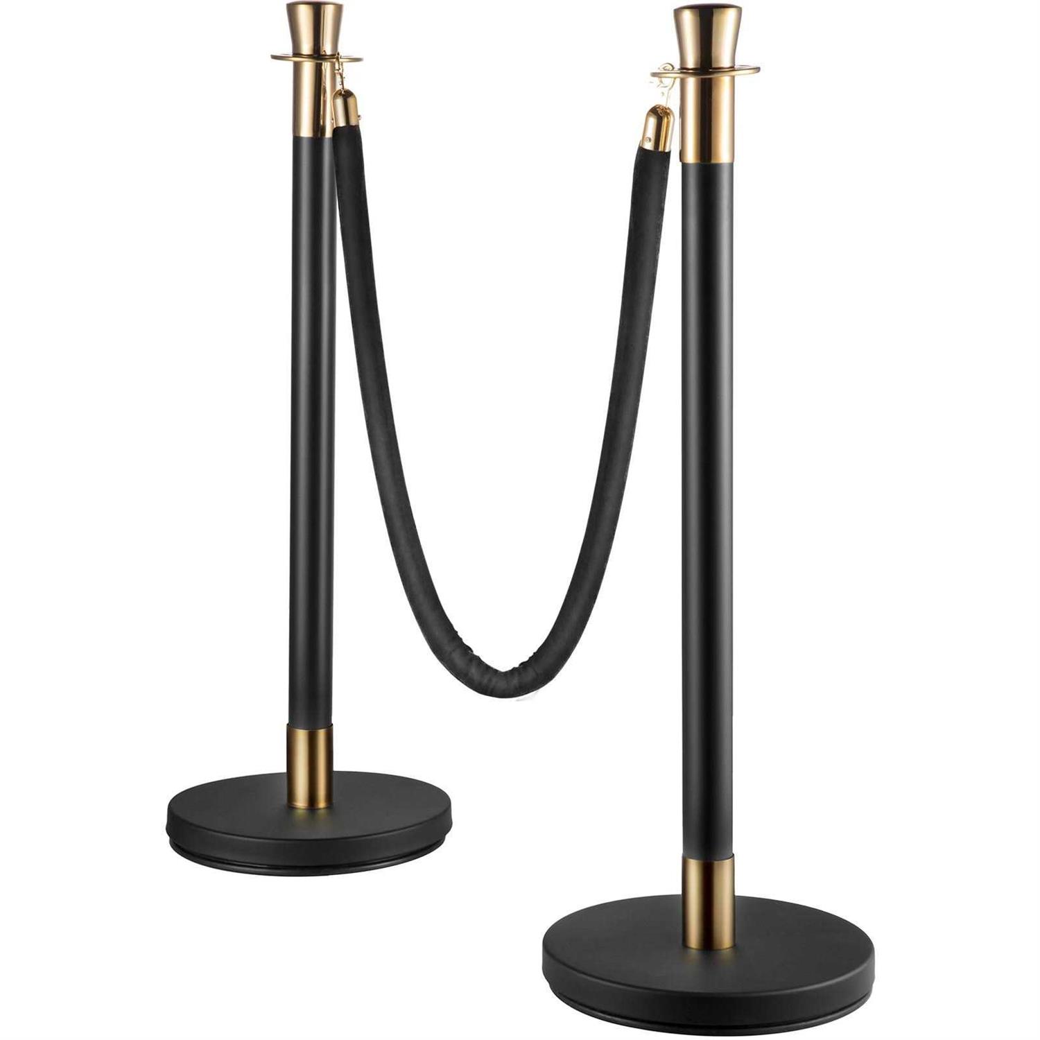 VEVOR Crowd Control Stanchion Set of 6 Pieces Stanchion Set Stanchion Set with 5 ft/1.5 GLZHSHRSJTHG69AV4V0 - Image 3