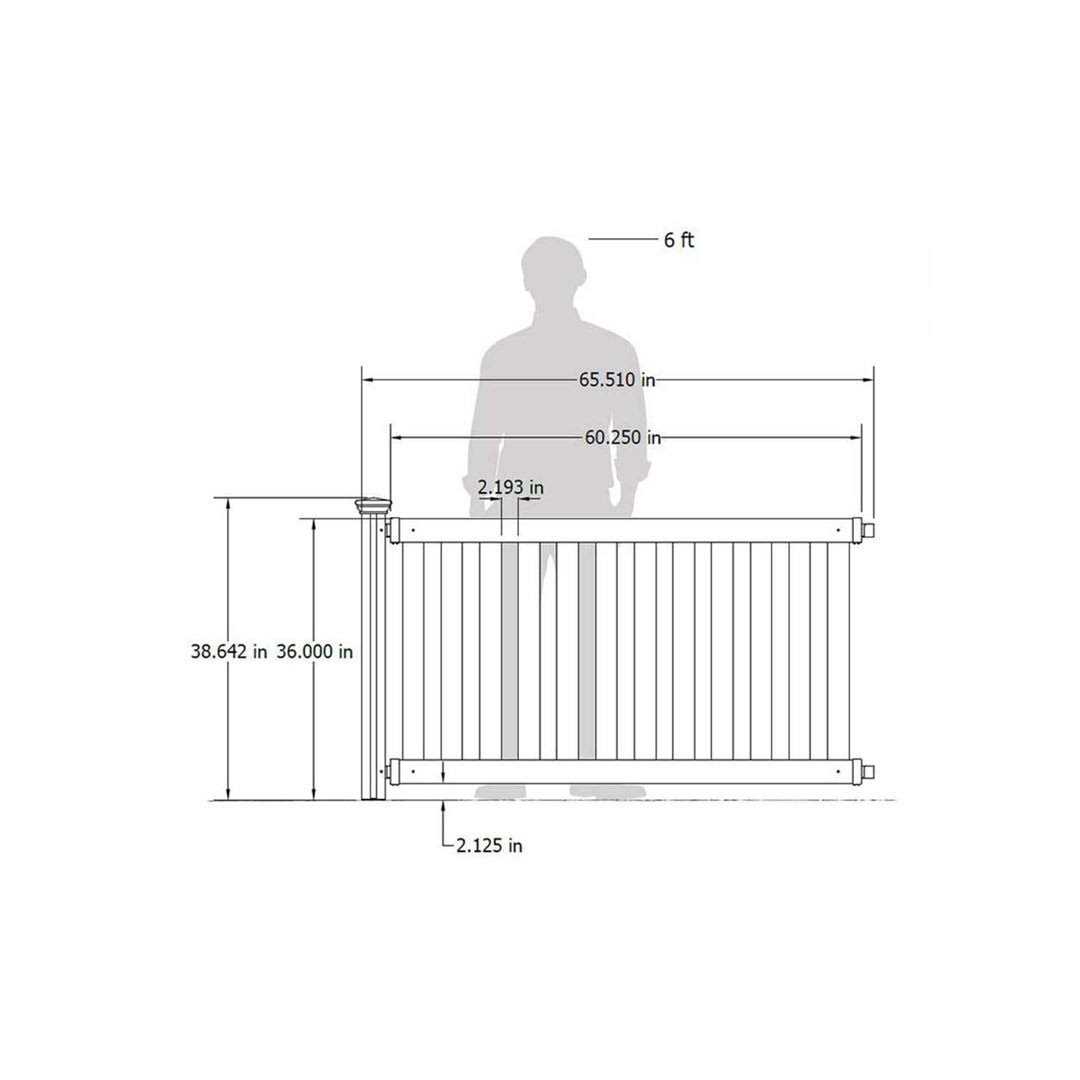 Zippity Outdoor Products Davidson Hinged Portable Event 3-ft H x 5.5-ft W - Image 4