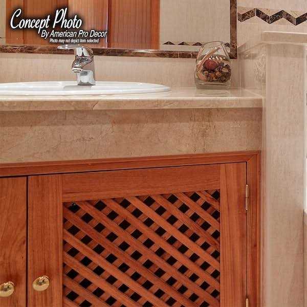 American Pro Decor 23-5/8 in. x 47-1/4 in. x 1/8 in. Unfinished Diagonal Solid North American - Image 4